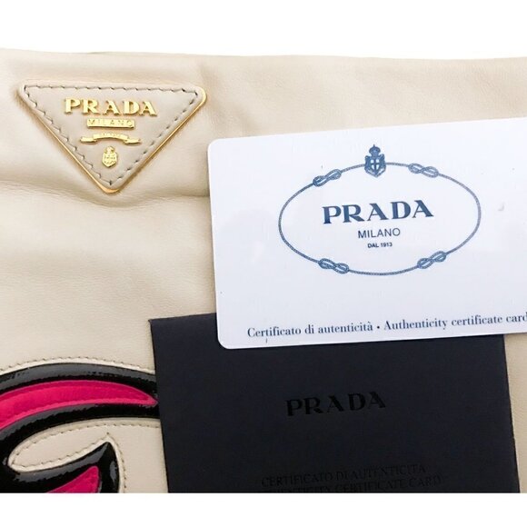 Rare limited edition Prada fire flame clutch, pink - Picture 8 of 9